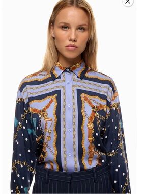 Maje Multicolored Blouse, US Size: 8